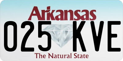 AR license plate 025KVE