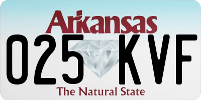 AR license plate 025KVF
