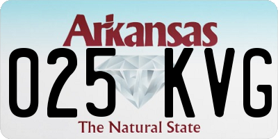 AR license plate 025KVG