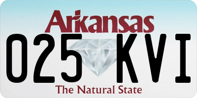 AR license plate 025KVI