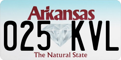 AR license plate 025KVL
