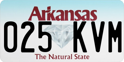 AR license plate 025KVM