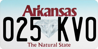 AR license plate 025KVO