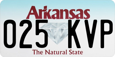 AR license plate 025KVP