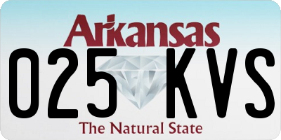AR license plate 025KVS