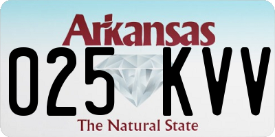 AR license plate 025KVV