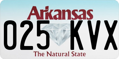 AR license plate 025KVX