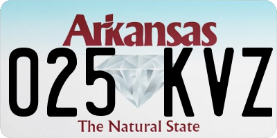 AR license plate 025KVZ