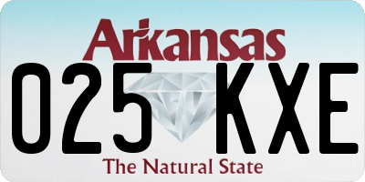 AR license plate 025KXE