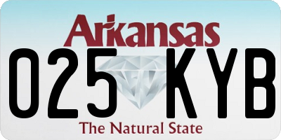AR license plate 025KYB