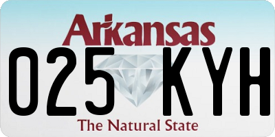 AR license plate 025KYH