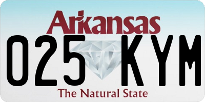 AR license plate 025KYM
