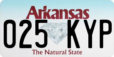AR license plate 025KYP