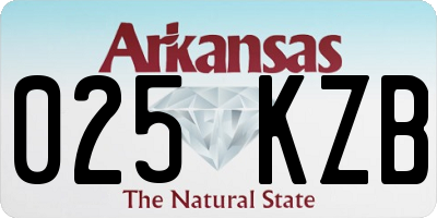 AR license plate 025KZB