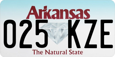 AR license plate 025KZE