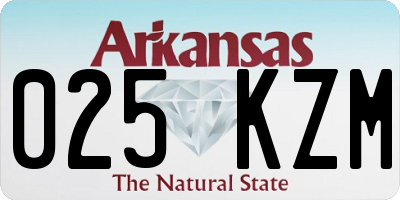 AR license plate 025KZM