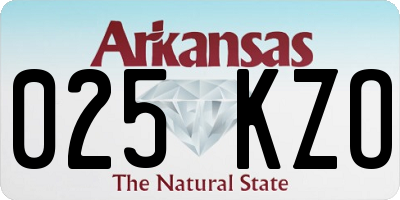 AR license plate 025KZO
