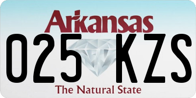 AR license plate 025KZS