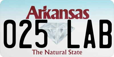 AR license plate 025LAB