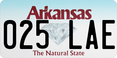 AR license plate 025LAE