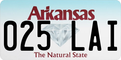 AR license plate 025LAI