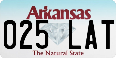 AR license plate 025LAT