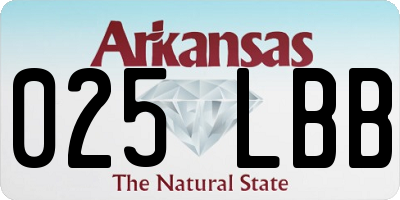 AR license plate 025LBB
