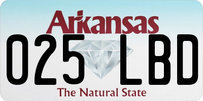 AR license plate 025LBD