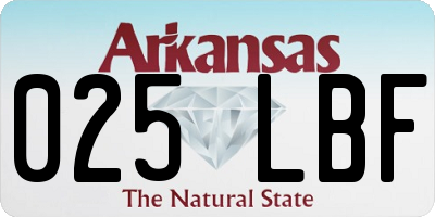 AR license plate 025LBF