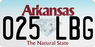 AR license plate 025LBG
