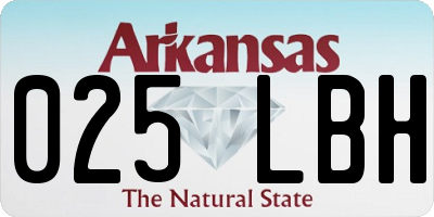 AR license plate 025LBH