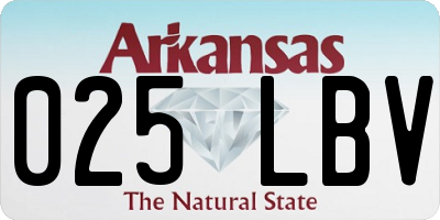 AR license plate 025LBV