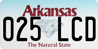 AR license plate 025LCD