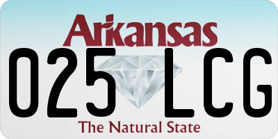 AR license plate 025LCG
