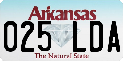 AR license plate 025LDA
