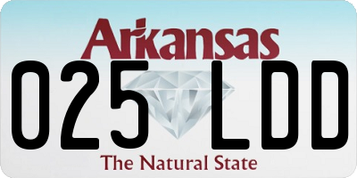 AR license plate 025LDD