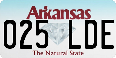 AR license plate 025LDE