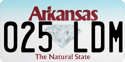 AR license plate 025LDM