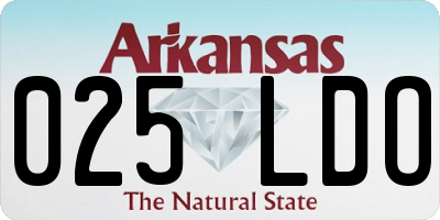AR license plate 025LDO
