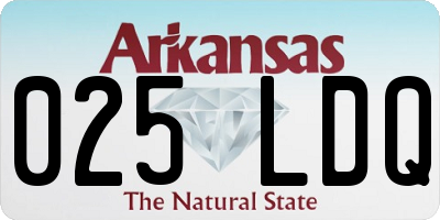 AR license plate 025LDQ