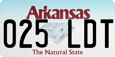 AR license plate 025LDT