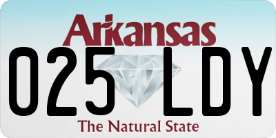 AR license plate 025LDY
