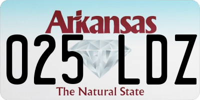 AR license plate 025LDZ