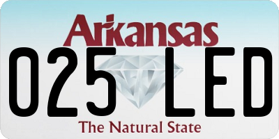 AR license plate 025LED