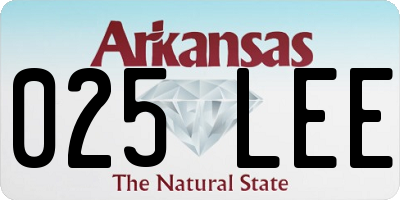 AR license plate 025LEE