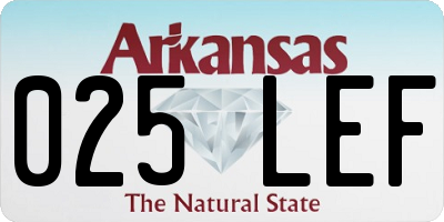 AR license plate 025LEF