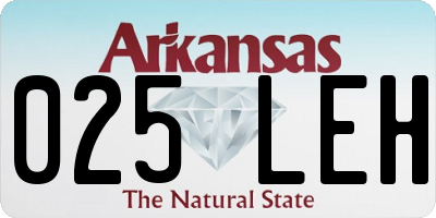 AR license plate 025LEH