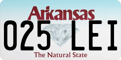 AR license plate 025LEI