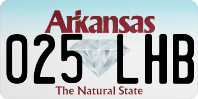AR license plate 025LHB
