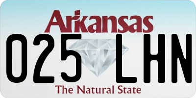 AR license plate 025LHN